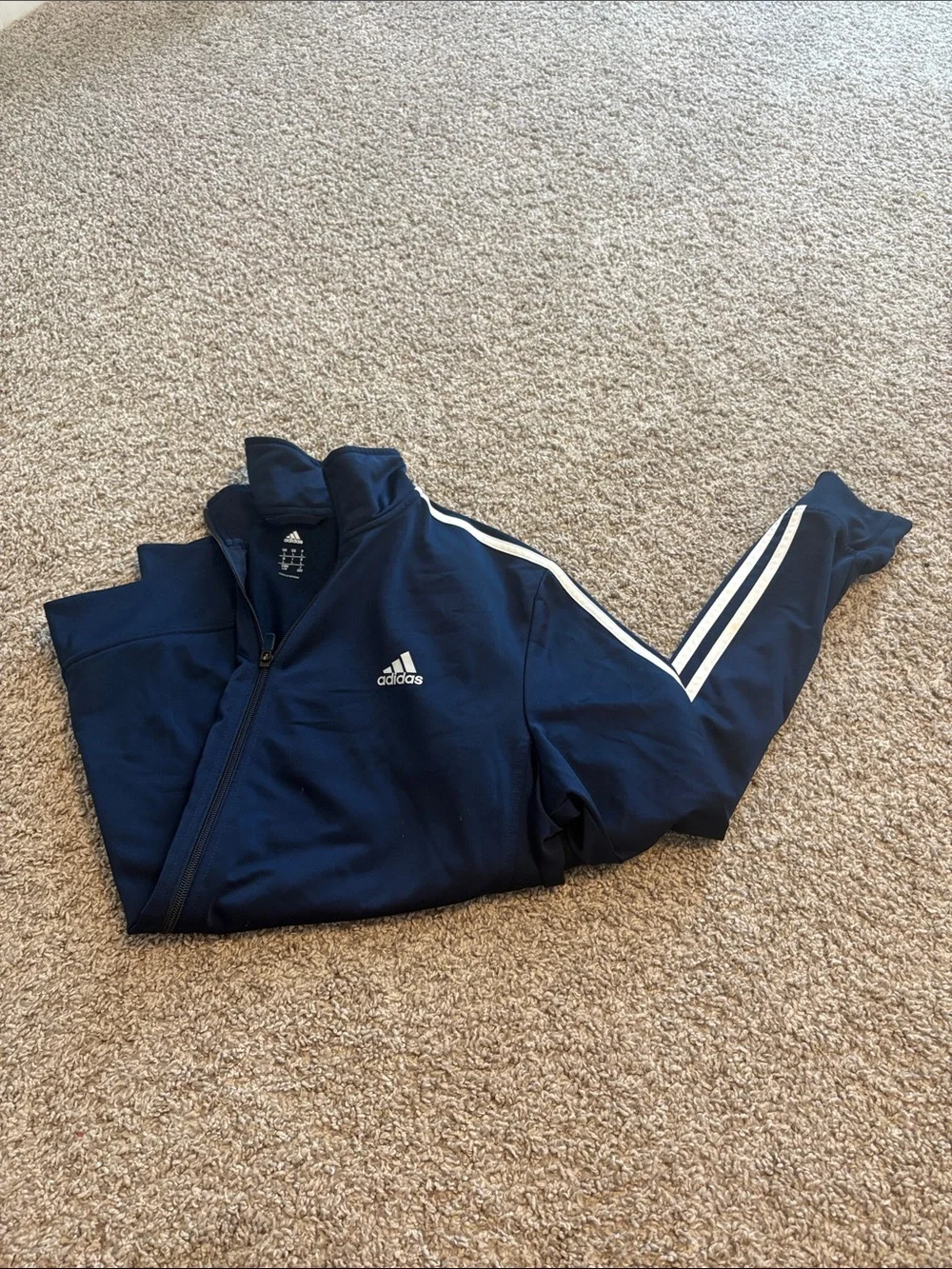 Adidas Men’s Track Jacket Bundle (3) | Full Zip Athletic Jackets | Size L